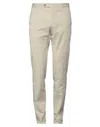 Pt Torino Man Pants Beige Size 42 Cotton, Silk, Elastane In Gold