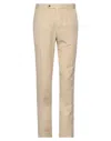 Pt Torino Man Pants Beige Size 38 Cotton, Cashmere, Elastane In Beige