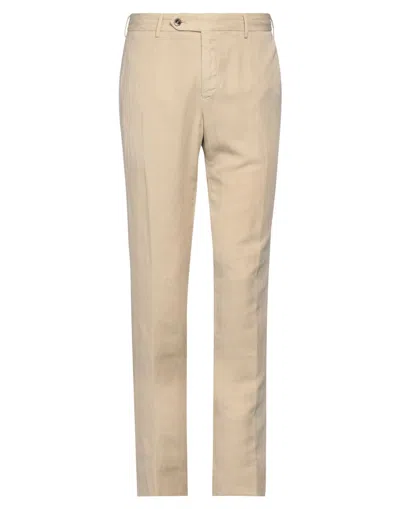 PT TORINO PT TORINO MAN PANTS BEIGE SIZE 44 LYOCELL, LINEN, COTTON