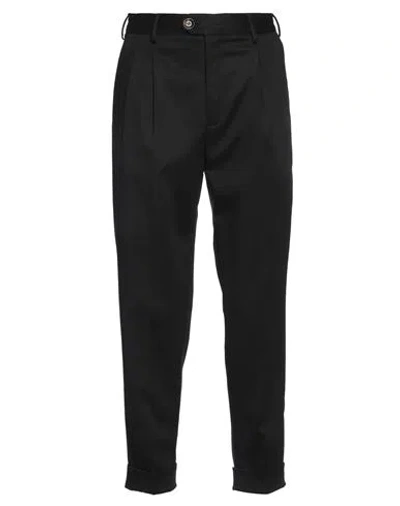 Pt Torino Pleat-detail Tapered-leg Trousers In Black
