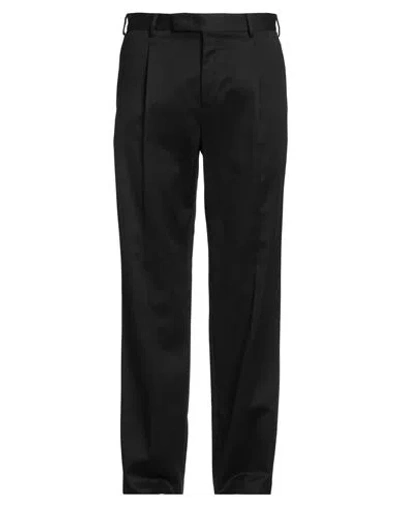 Pt Torino Man Pants Black Size 34 Cotton, Virgin Wool