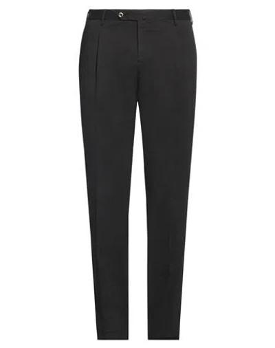 Pt Torino Man Pants Black Size 36 Cotton, Elastane In Black