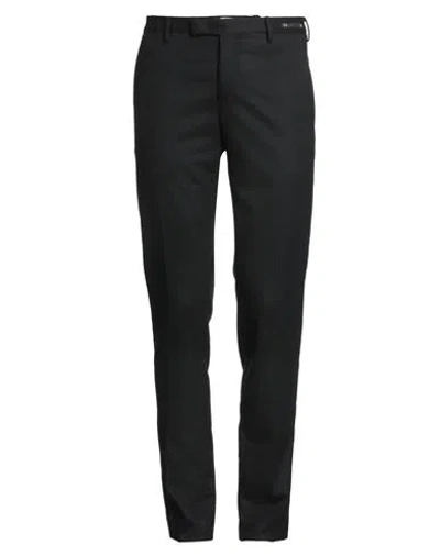 Pt Torino Man Pants Black Size 36 Virgin Wool, Elastane