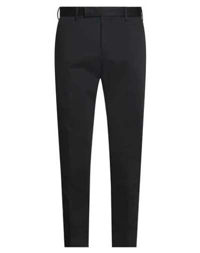 Pt Torino Man Pants Black Size 38 Cotton, Elastane