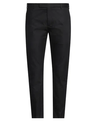 Pt Torino Man Pants Black Size 38 Cotton, Polyamide, Elastane In Black