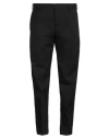 Pt Torino Man Pants Black Size 38 Cotton, Virgin Wool, Elastane In Black