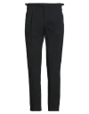 Pt Torino Man Pants Black Size 38 Virgin Wool, Elastane In Black
