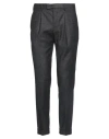 Pt Torino Man Pants Black Size 38 Virgin Wool, Silk, Elastane In Black