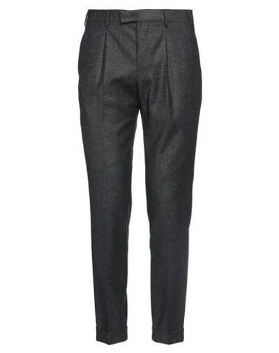 Pt Torino Man Pants Black Size 38 Virgin Wool, Silk, Elastane