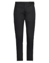 Pt Torino 'dieci' Blue Pants With Belt Loops And Logo Plaque On The Rear In Black