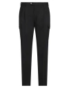 Pt Torino Man Pants Black Size 40 Polyester, Virgin Wool