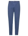Pt Torino Man Pants Blue Size 38 Cotton, Elastane In Blue
