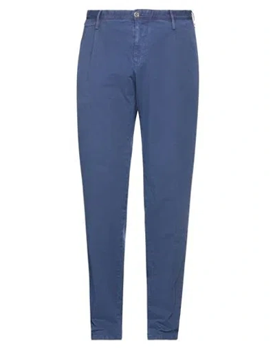 Pt Torino Man Pants Blue Size 38 Cotton, Elastane