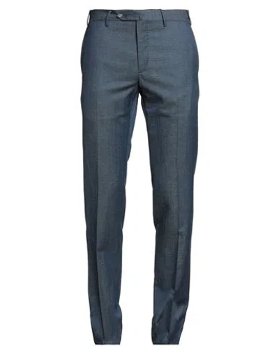 Pt Torino Man Pants Blue Size 34 Virgin Wool, Linen, Elastane
