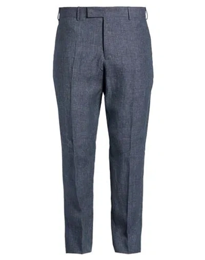Pt Torino Man Pants Blue Size 38 Linen