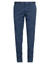 Pt Torino Man Pants Blue Size 40 Linen, Cotton, Elastane