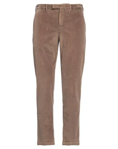 Pt Torino Man Pants Brown Size 34 Cotton, Lyocell, Elastane