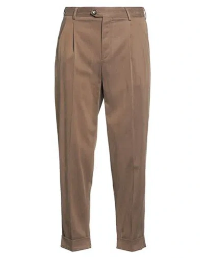 Pt Torino Man Pants Brown Size 32 Lyocell, Cotton, Modal, Elastane