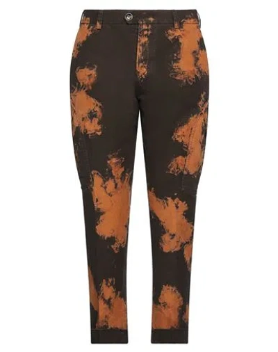 Pt Torino Man Pants Brown Size 36 Cotton