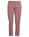 Pt Torino Man Pants Antique Rose Size 34 Cotton, Elastane In Brown