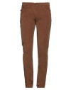 Pt Torino Man Pants Brown Size 35 Cotton, Elastane