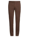 Pt Torino Man Pants Brown Size 38 Cotton, Elastane