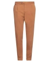Pt Torino Man Pants Brown Size 38 Cotton, Elastane