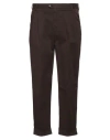 Pt Torino Man Pants Brown Size 38 Cotton, Elastane In Burgundy