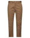 Pt Torino Man Pants Brown Size 38 Cotton, Elastane