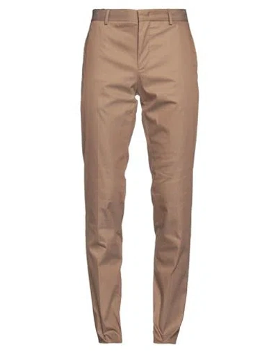 Pt Torino Man Pants Brown Size 38 Cotton, Polyamide, Elastane