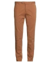 Pt Torino Man Pants Brown Size 40 Cotton, Elastane