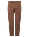 Pt Torino Man Pants Brown Size 40 Cotton, Elastane