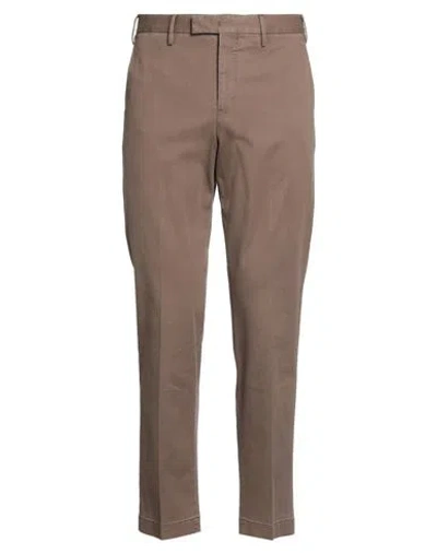 Pt Torino Man Pants Brown Size 40 Cotton, Lyocell, Elastane