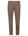 Pt Torino Man Pants Brown Size 38 Cotton, Lyocell, Elastane
