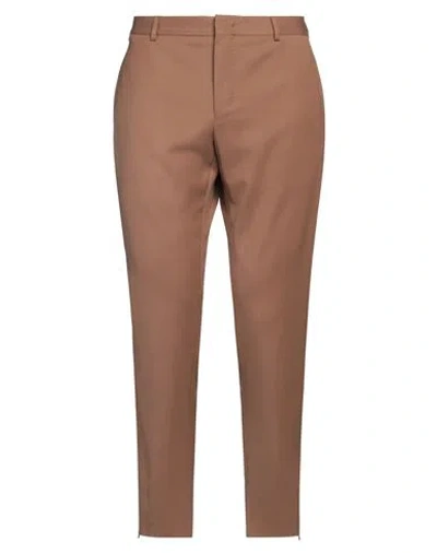 Pt Torino Man Pants Brown Size 36 Polyester, Wool, Elastane In Brown