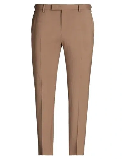 PT TORINO PT TORINO MAN PANTS BROWN SIZE 40 VIRGIN WOOL, ELASTANE