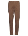 Pt Torino Man Pants Brown Size 44 Cotton, Elastane
