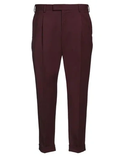 PT TORINO PT TORINO MAN PANTS BURGUNDY SIZE 36 VIRGIN WOOL, ELASTANE