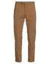 Pt Torino Man Pants Camel Size 36 Cotton, Polyamide, Elastane In Beige