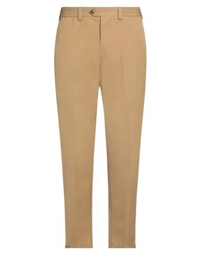 Pt Torino Man Pants Camel Size 34 Cotton In Beige