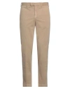 Pt Torino Man Pants Camel Size 34 Cotton, Elastane In Beige