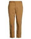 Pt Torino Man Pants Camel Size 34 Cotton, Polyamide, Elastane In Brown