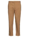 Pt Torino Trousers Stretch Cotton Back Pockets In Beige