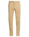 Pt Torino Man Pants Camel Size 36 Modal, Cotton, Elastane In Brown
