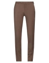 Pt Torino Man Pants Camel Size 34 Virgin Wool, Elastane In Beige