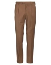 Pt Torino Man Pants Camel Size 36 Virgin Wool, Elastane In Beige