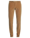 Pt Torino Man Pants Camel Size 38 Cotton, Elastane