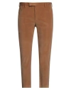 Pt Torino Man Pants Camel Size 38 Cotton, Elastane In Brown