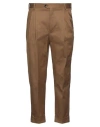 Pt Torino Man Pants Camel Size 38 Cotton, Elastane In Beige