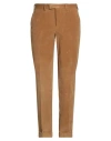 Pt Torino Man Pants Camel Size 38 Cotton, Elastane In Brown